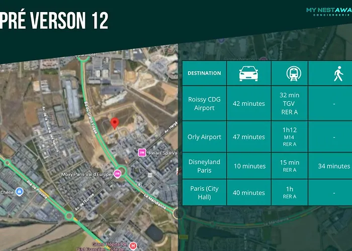 Pré Verson 12 - Pour 4 à Disneyland Paris Apartamento Chessy (Seine-et-Marne)